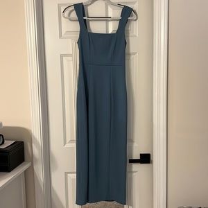 ShowMeYourMumu Eden Midi Dress ~ French Blue Stretch